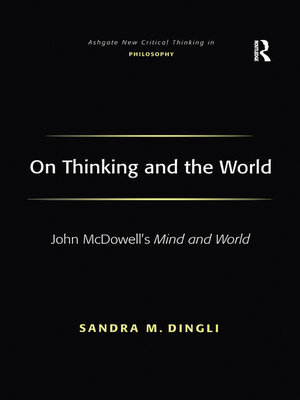 cover image of On Thinking and the World